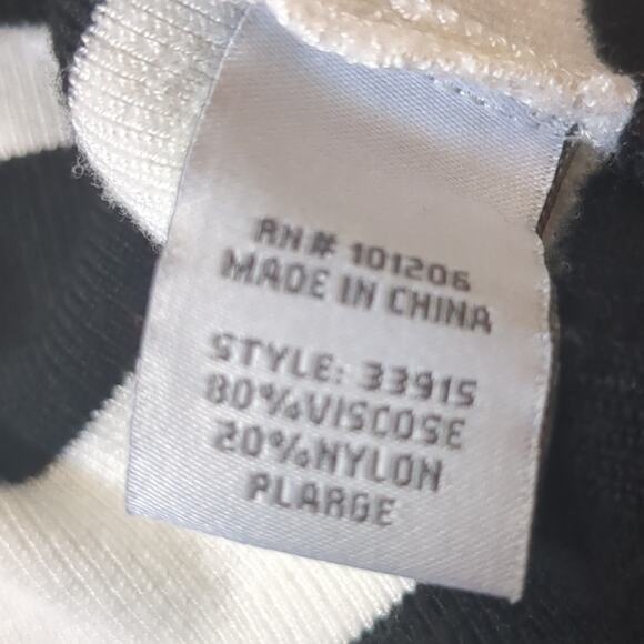 Soft Surroundings Women's Striped Floral 3/4 Sleeve Sweater Petite Large - Picture 7 of 8